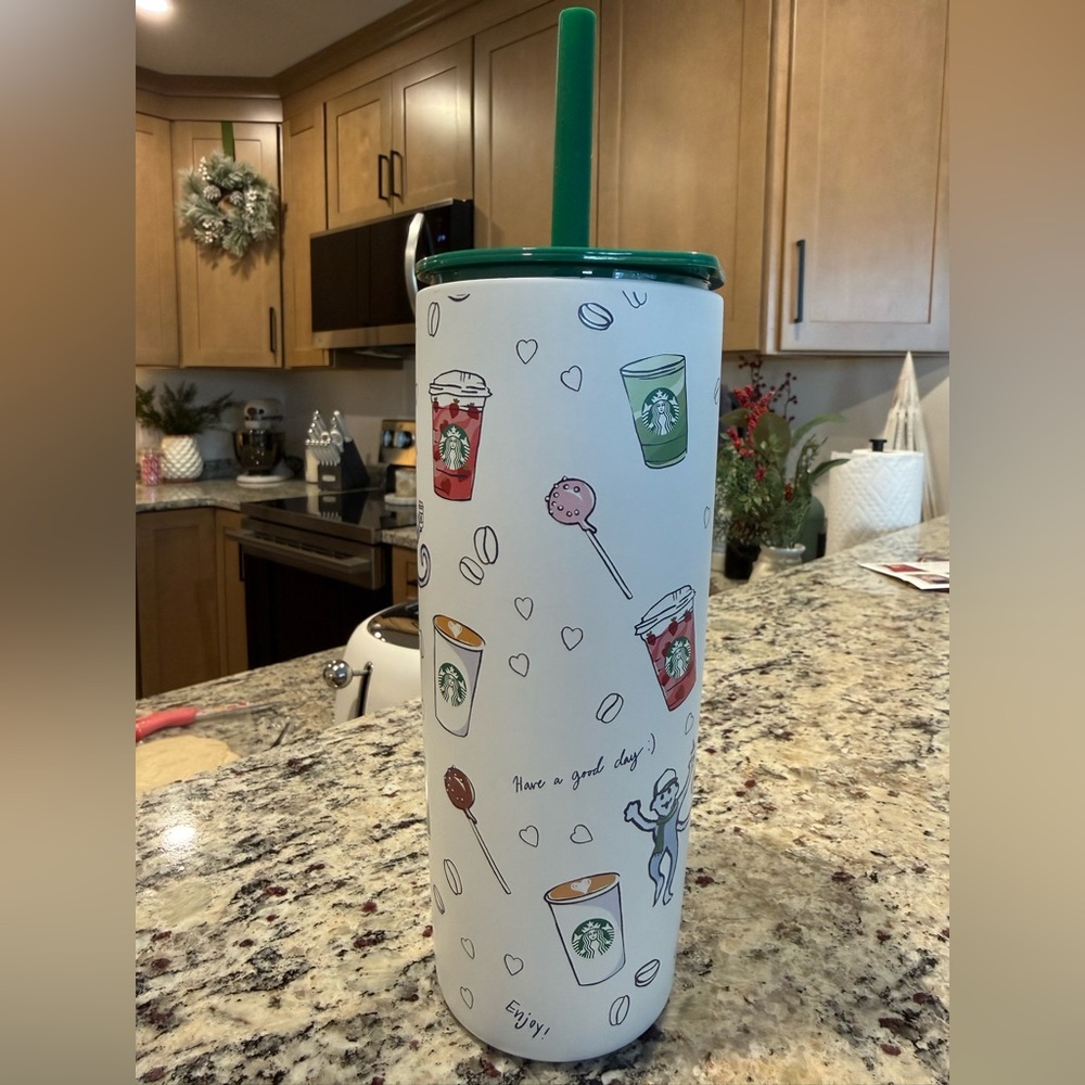 Starbuck & Roller Rabbit Collab straw tumbler